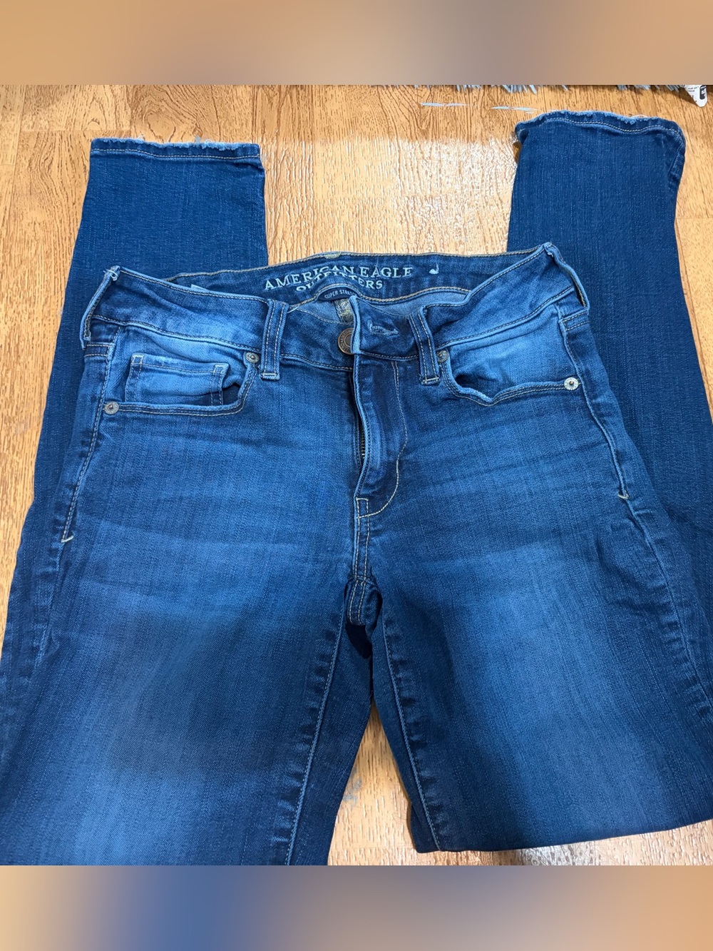 American Eagle Outfitters Blue High-Rise Skinny Jeans